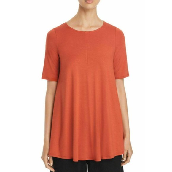 eileen fisher jewel neck top